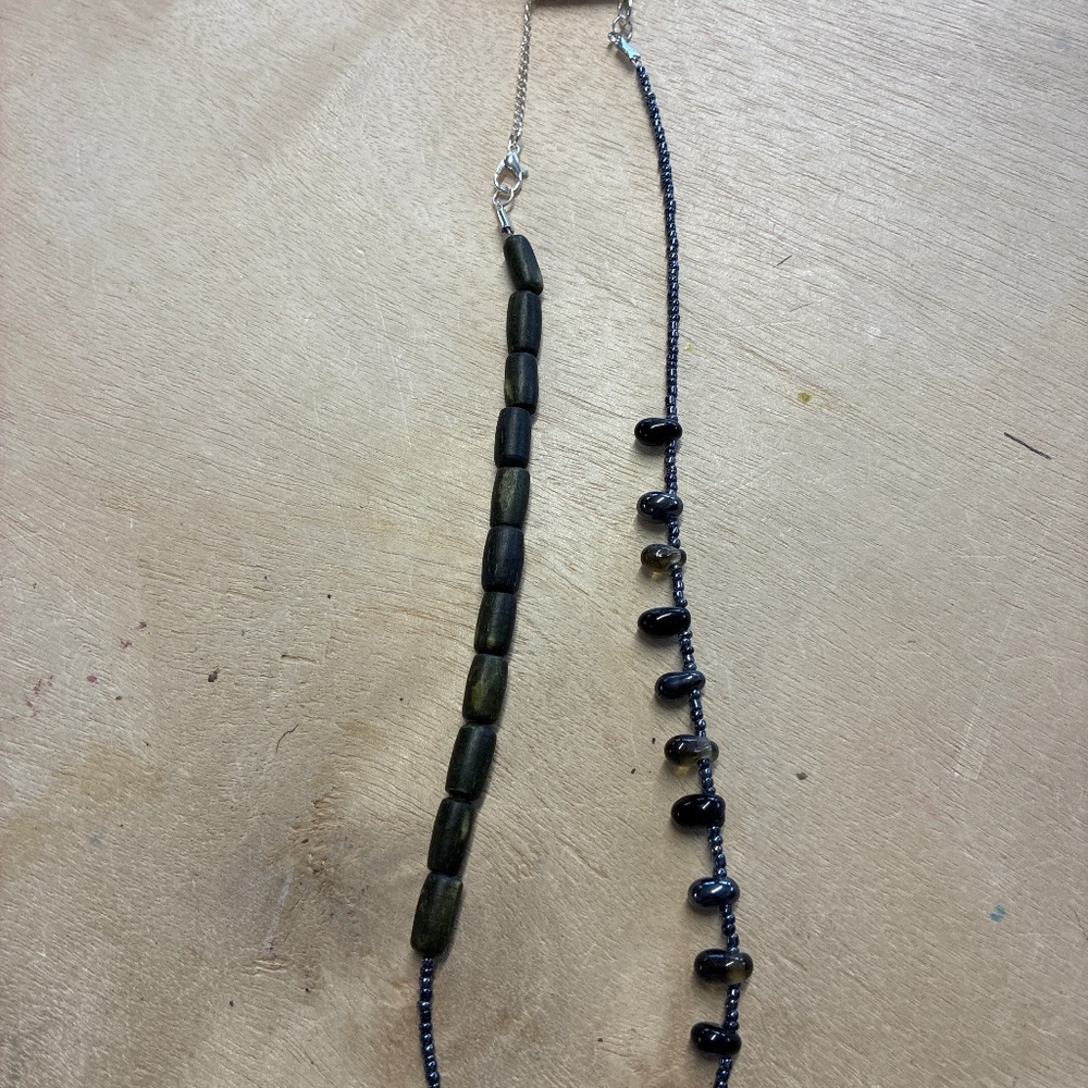Handcrafted necklace made with vintage beads.